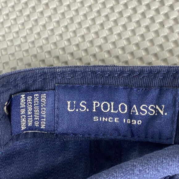U.S Polo Assn Hat Kids Blue Embroidered Logo Adjustable Baseball Cap - Picture 9 of 9